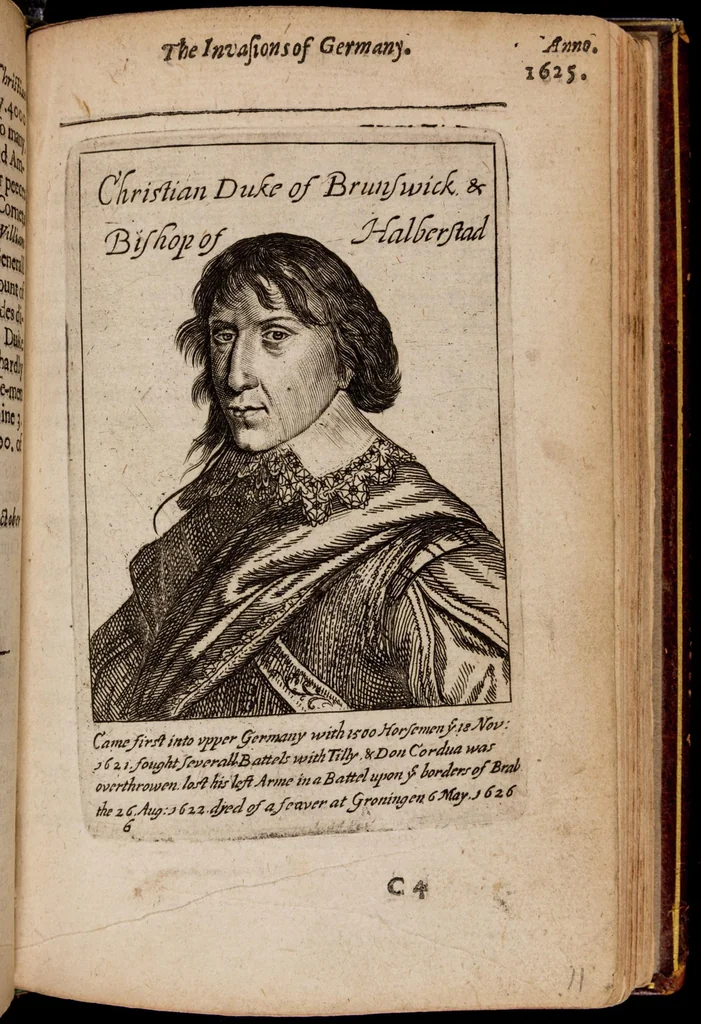 An illustration from The lamentations of Germany, 1638, leaf 218