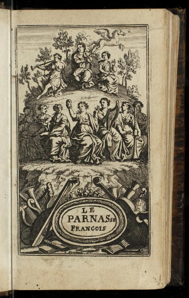 An illustration from Recueil des opera, des balets, & des plus belles pieces en musique, 1687, leaf 4