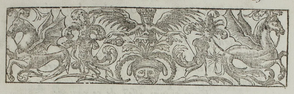 An illustration from Bellerophon, 1679, leaf 42