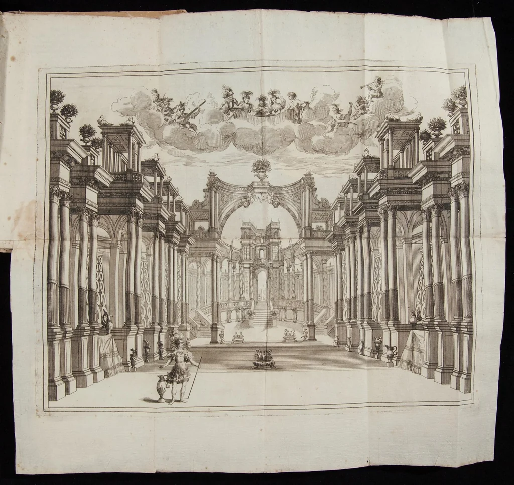 An illustration from Il favore de gli dei, 1690, leaf 105