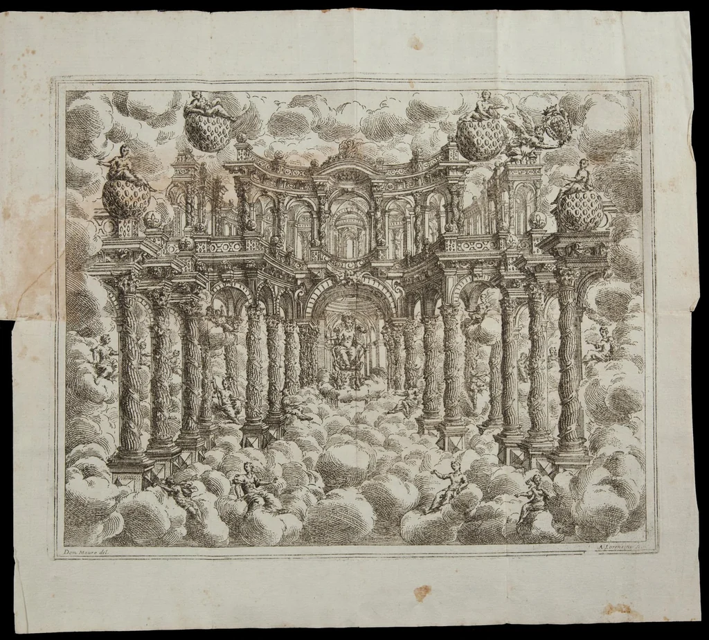 An illustration from Il favore de gli dei, 1690, leaf 21