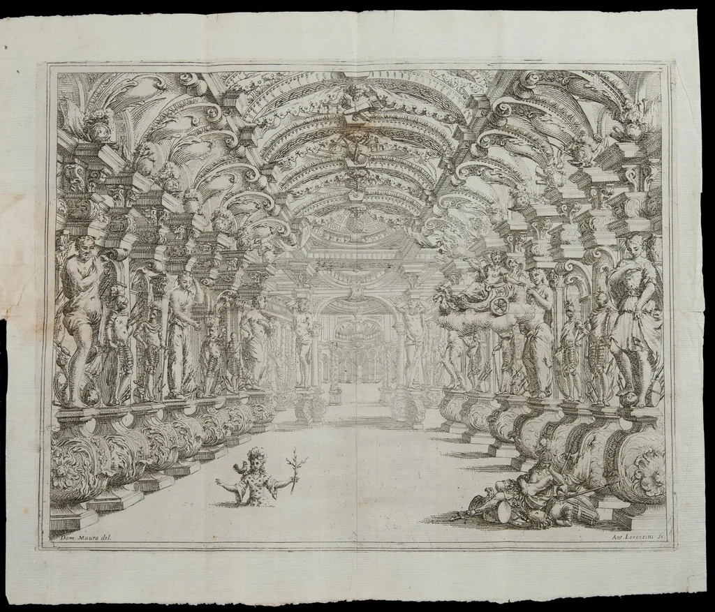 An illustration from Il favore de gli dei, 1690, leaf 35