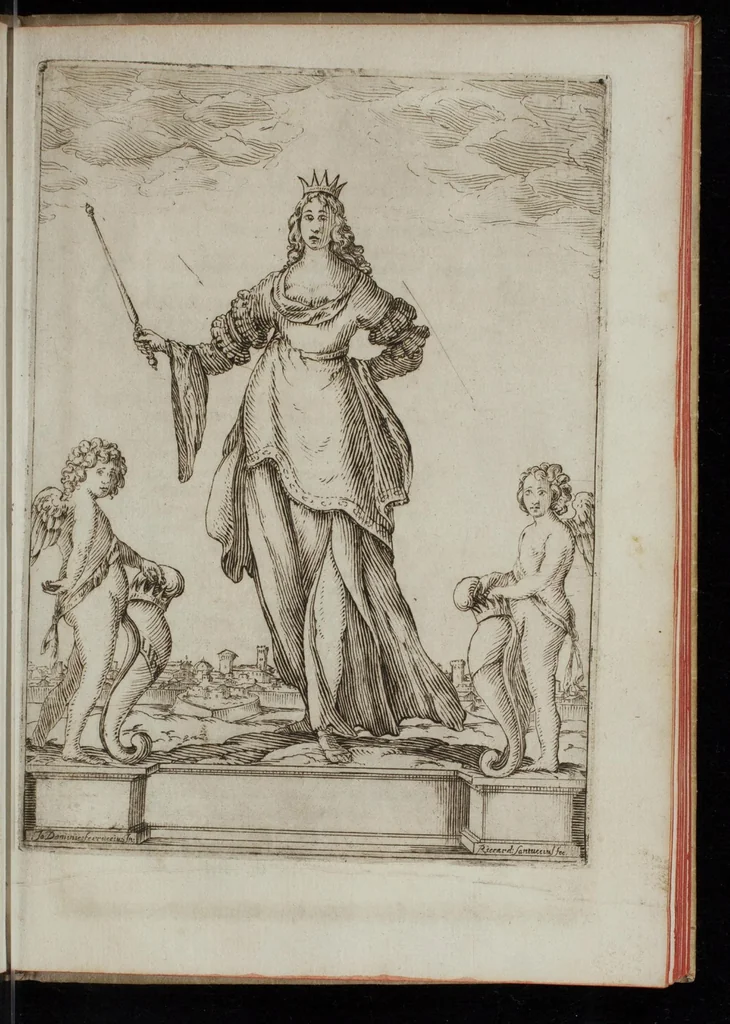 An illustration from La psiche, 1654, leaf 18
