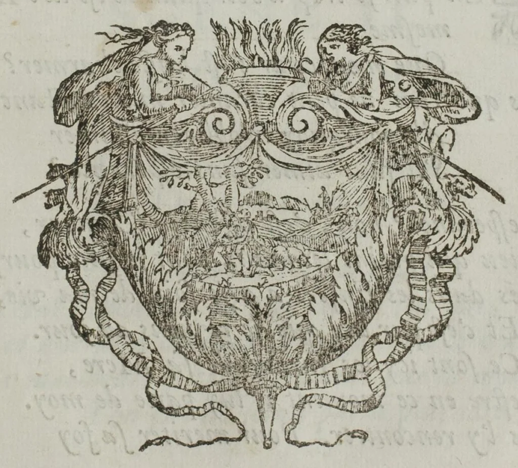 An illustration from Psyché, 1678, leaf 60
