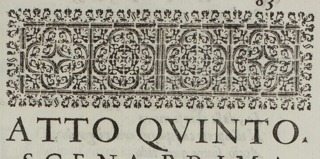 An illustration from La regina Sant'Orsola, 1625, leaf 98