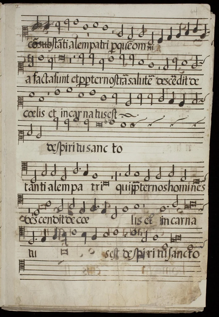 An illustration from [Mexican choir books] [v. 1], 1600, leaf 130