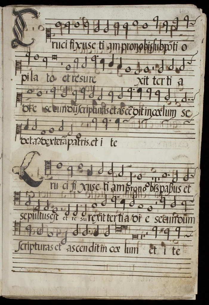 An illustration from [Mexican choir books] [v. 1], 1600, leaf 134