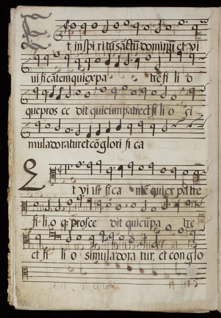 An illustration from [Mexican choir books] [v. 1], 1600, leaf 137