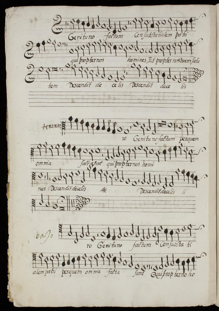 An illustration from [Mexican choir books] [v. 1], 1600, leaf 31