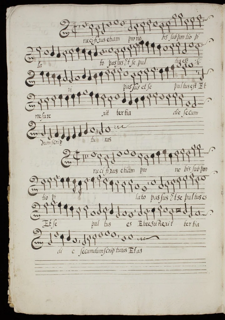 An illustration from [Mexican choir books] [v. 1], 1600, leaf 35