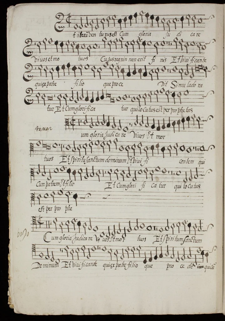 An illustration from [Mexican choir books] [v. 1], 1600, leaf 39