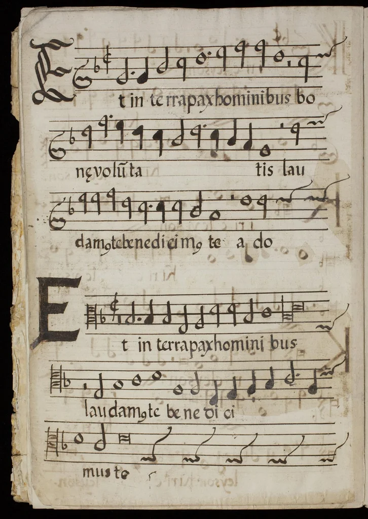 An illustration from [Mexican choir books] [v. 1], 1600, leaf 63