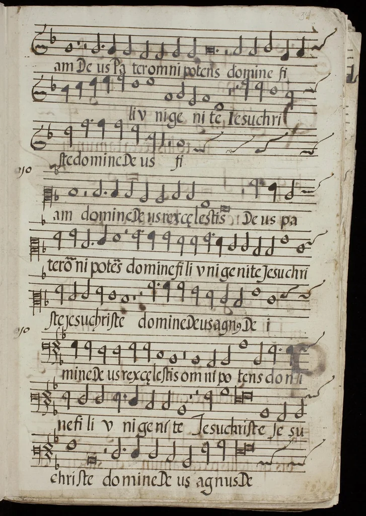 An illustration from [Mexican choir books] [v. 1], 1600, leaf 68