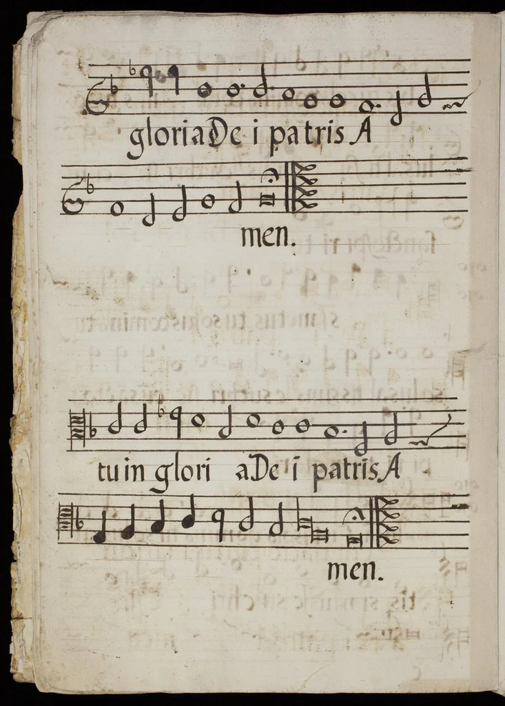 An illustration from [Mexican choir books] [v. 1], 1600, leaf 75