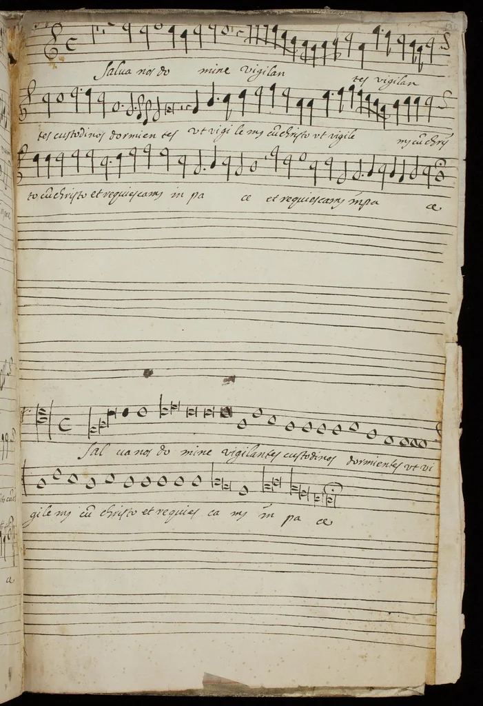 An illustration from [Mexican choir books] [v. 2], 1600, leaf 262