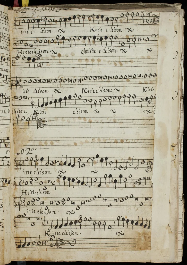 An illustration from [Mexican choir books] [v. 2], 1600, leaf 48