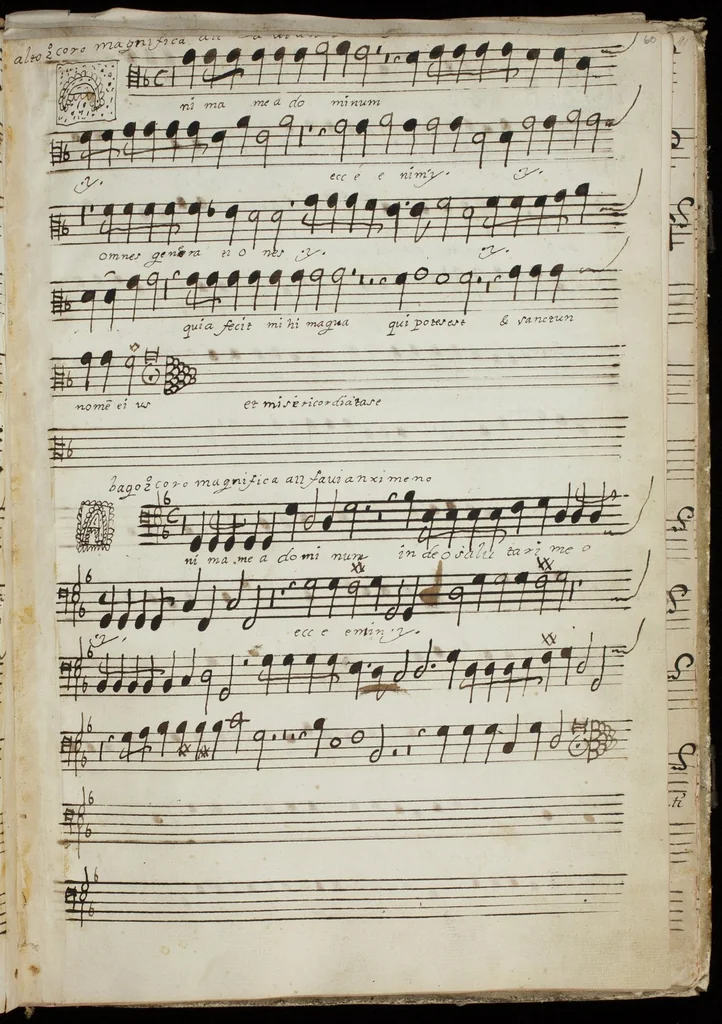 An illustration from [Mexican choir books] [v. 3], 1600, leaf 122