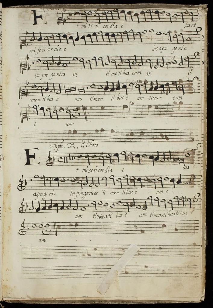 An illustration from [Mexican choir books] [v. 3], 1600, leaf 208