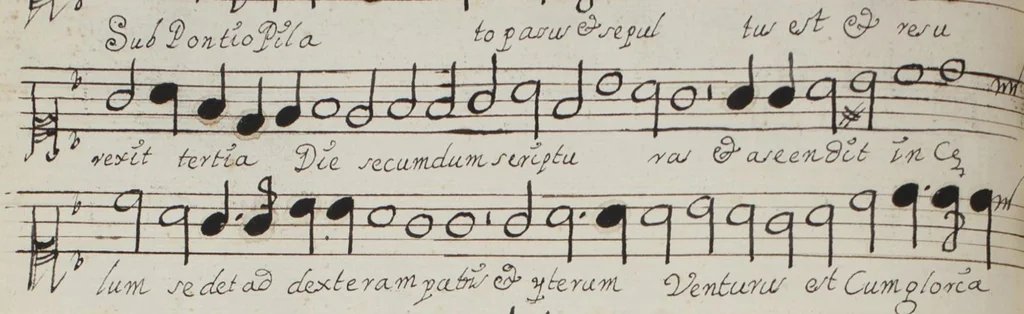 An illustration from [Mexican choir books] [v. 3], 1600, leaf 237