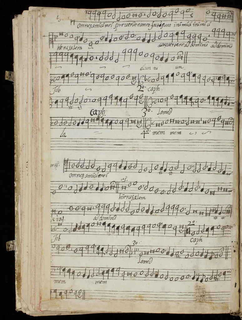 An illustration from [Mexican choir books] [v. 3], 1600, leaf 257