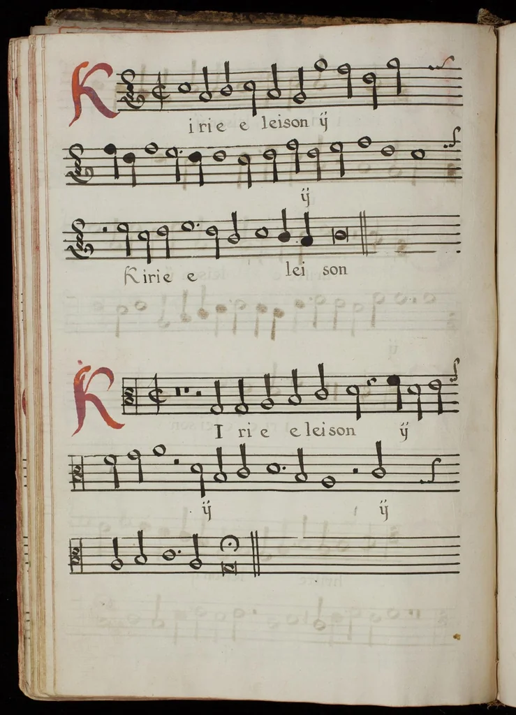 An illustration from [Mexican choir books] [v. 4], 1600, leaf 109