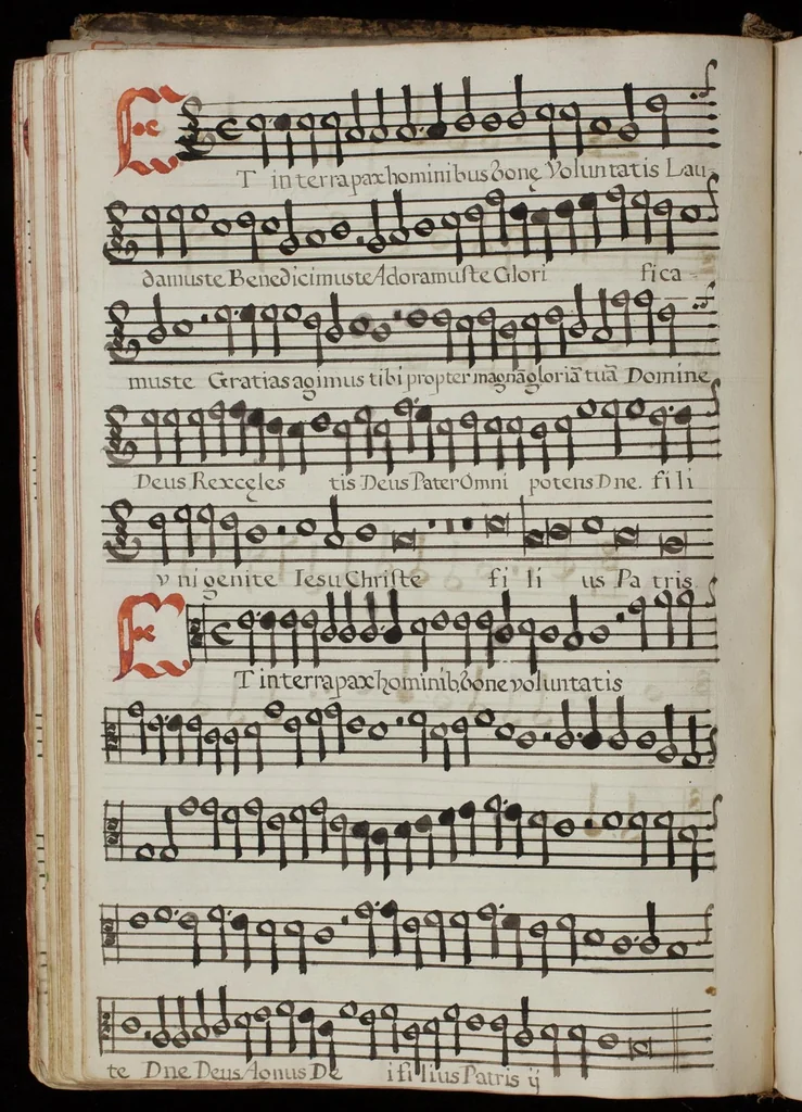 An illustration from [Mexican choir books] [v. 4], 1600, leaf 111