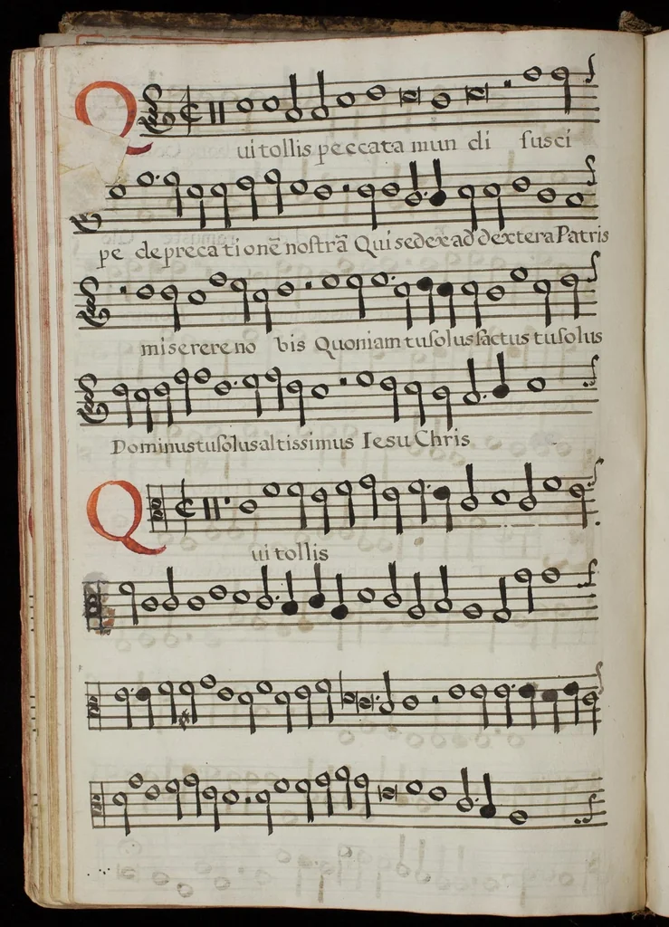 An illustration from [Mexican choir books] [v. 4], 1600, leaf 113