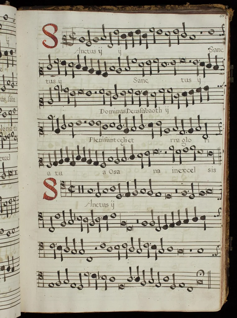 An illustration from [Mexican choir books] [v. 4], 1600, leaf 130