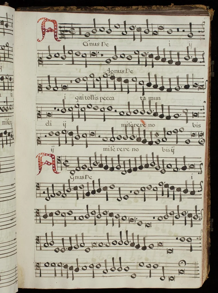 An illustration from [Mexican choir books] [v. 4], 1600, leaf 132