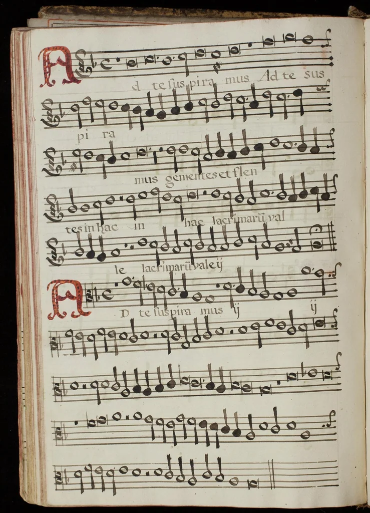 An illustration from [Mexican choir books] [v. 4], 1600, leaf 135
