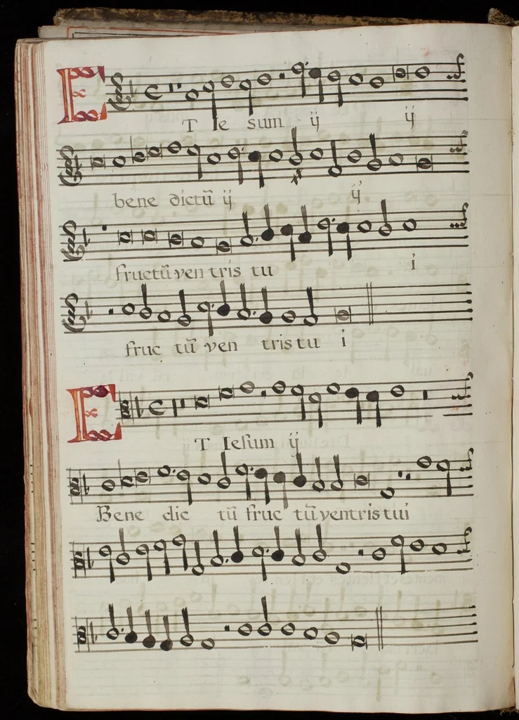 An illustration from [Mexican choir books] [v. 4], 1600, leaf 137