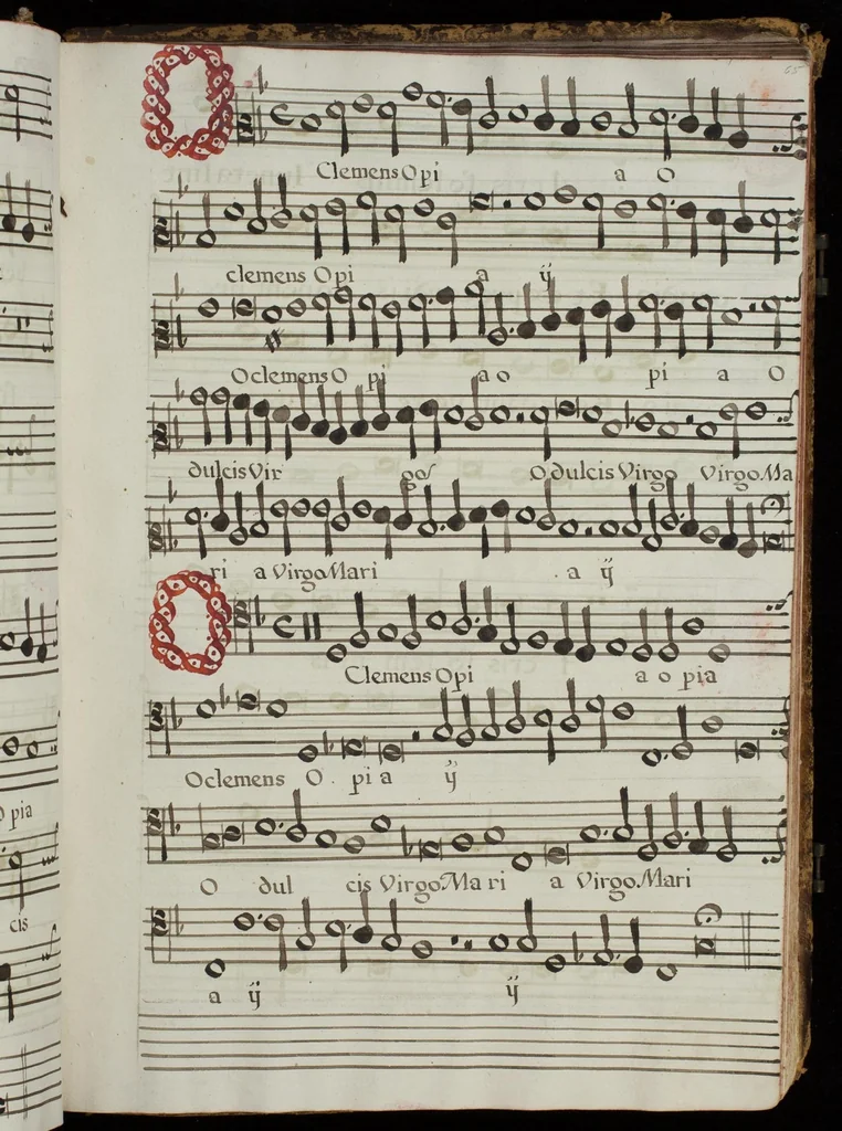 An illustration from [Mexican choir books] [v. 4], 1600, leaf 140