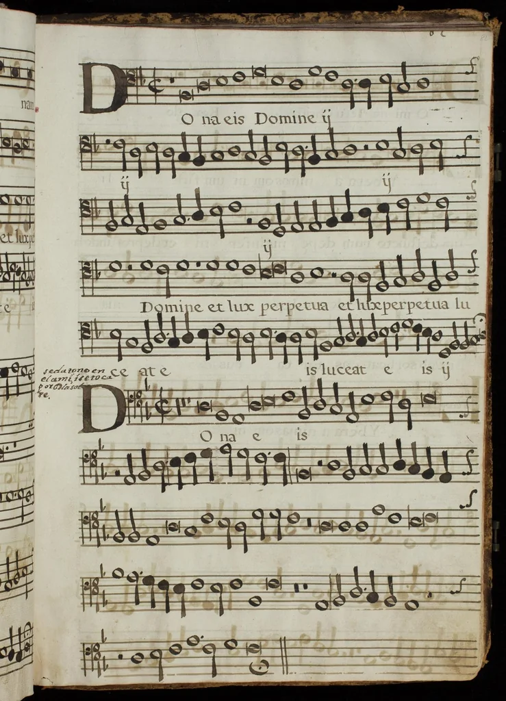 An illustration from [Mexican choir books] [v. 4], 1600, leaf 176