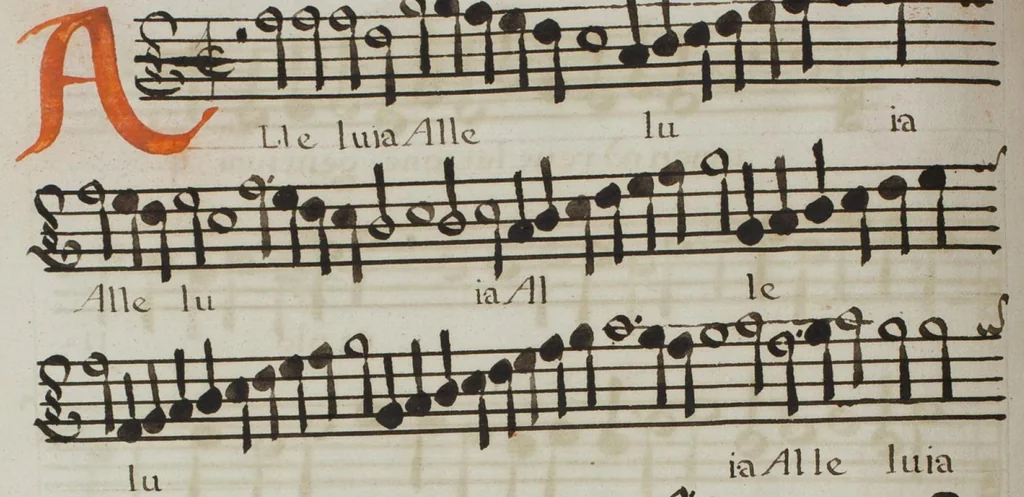 An illustration from [Mexican choir books] [v. 4], 1600, leaf 193