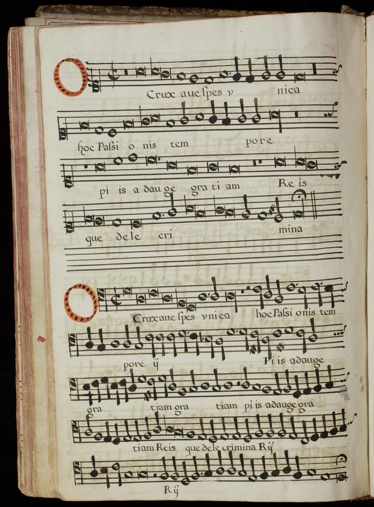 An illustration from [Mexican choir books] [v. 4], 1600, leaf 209