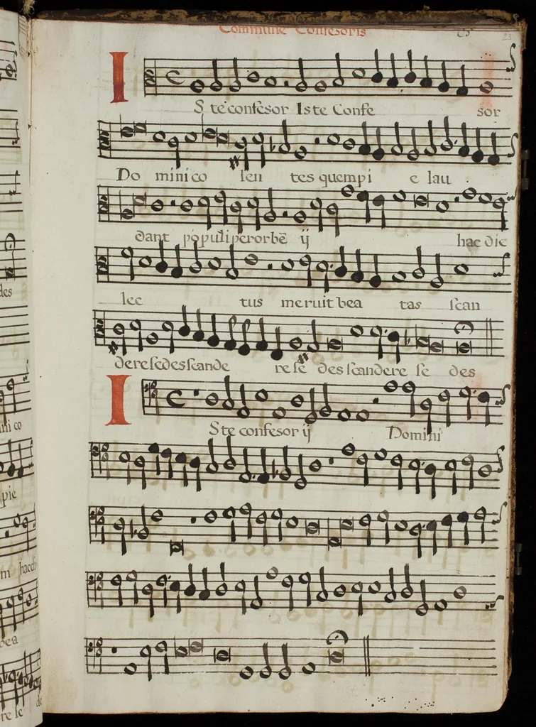 An illustration from [Mexican choir books] [v. 4], 1600, leaf 54