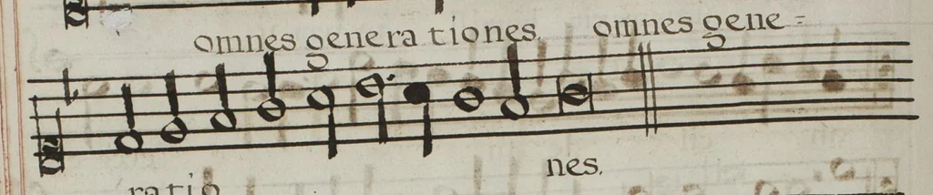 An illustration from [Mexican choir books] [v. 4], 1600, leaf 75