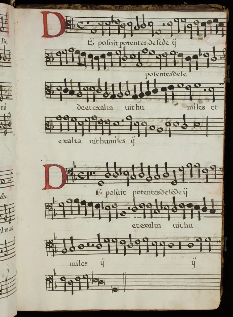 An illustration from [Mexican choir books] [v. 4], 1600, leaf 80