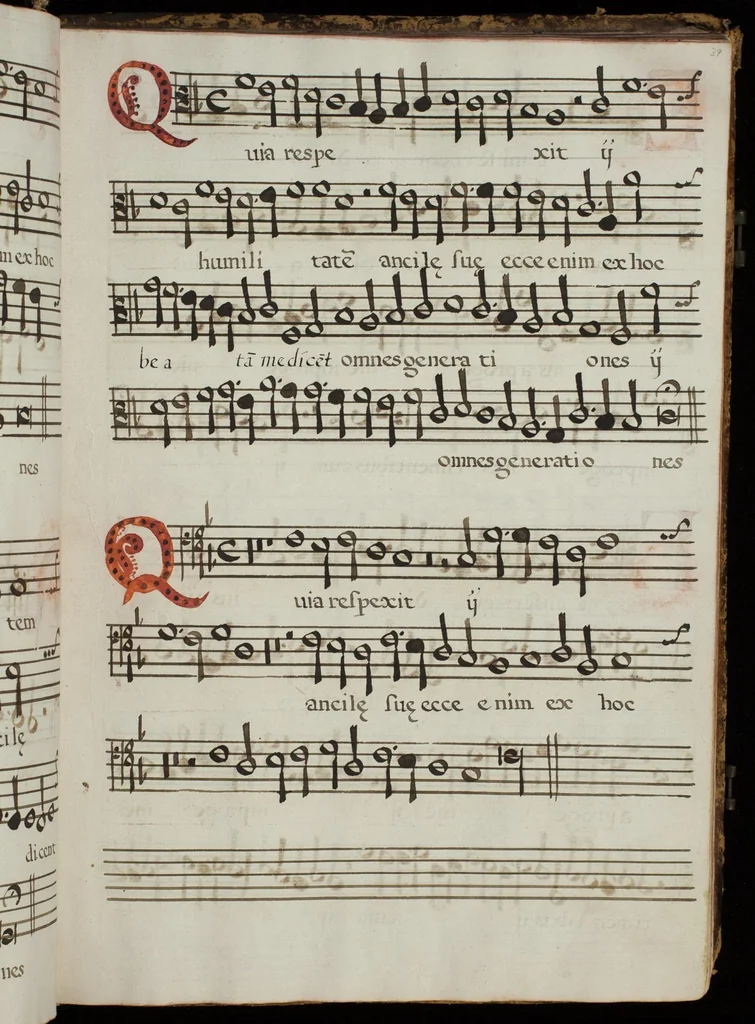 An illustration from [Mexican choir books] [v. 4], 1600, leaf 88