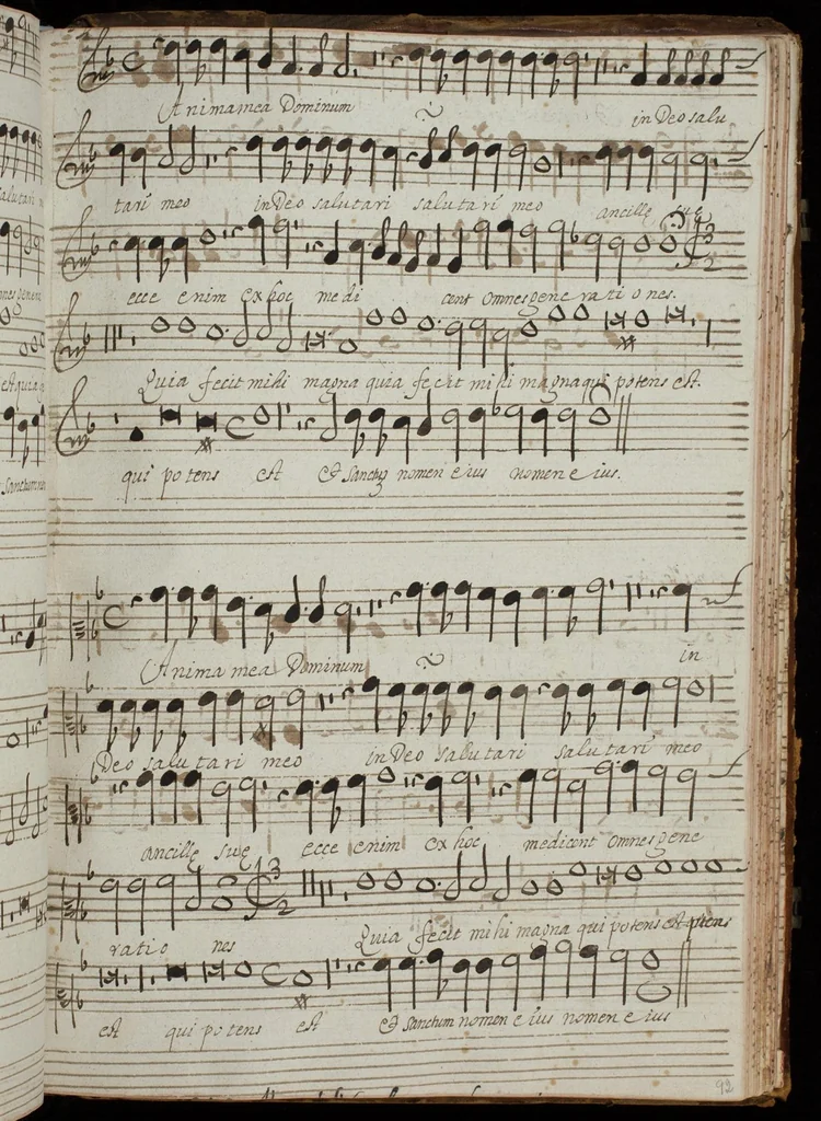 An illustration from [Mexican choir books] [v. 6], 1600, leaf 134