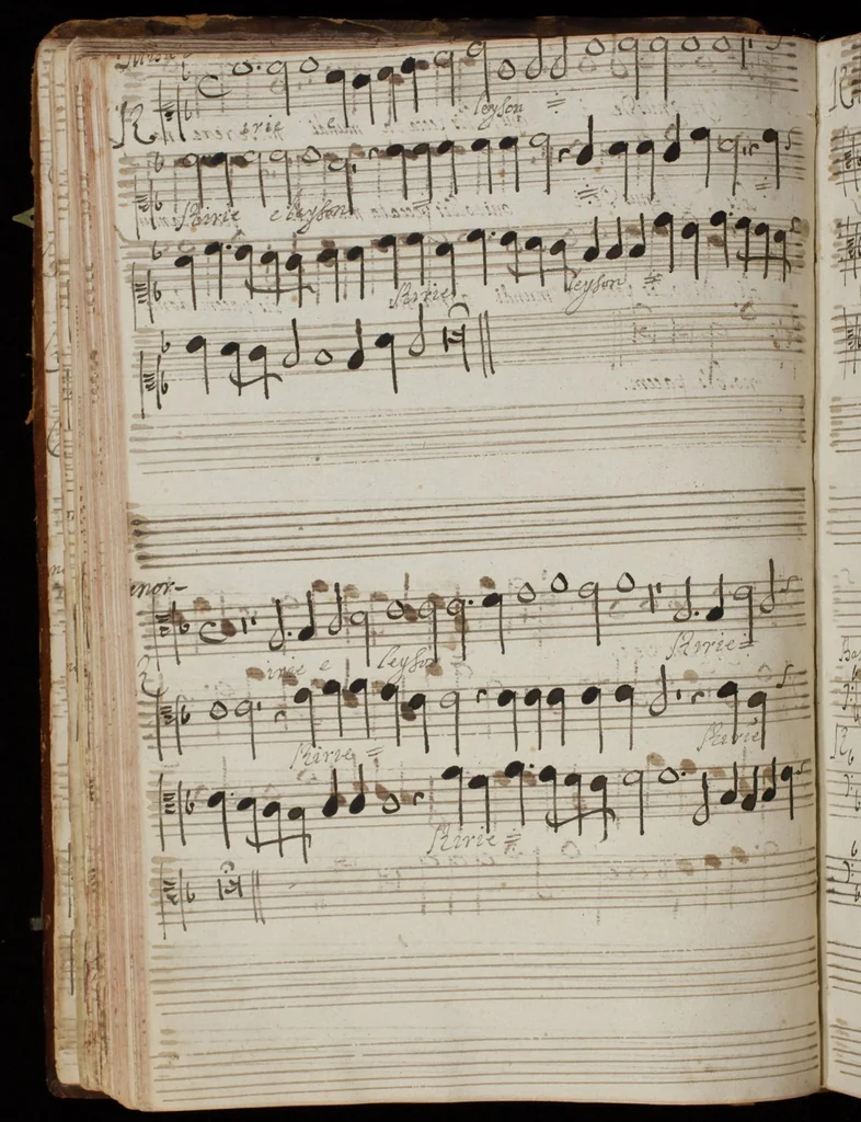 An illustration from [Mexican choir books] [v. 6], 1600, leaf 67