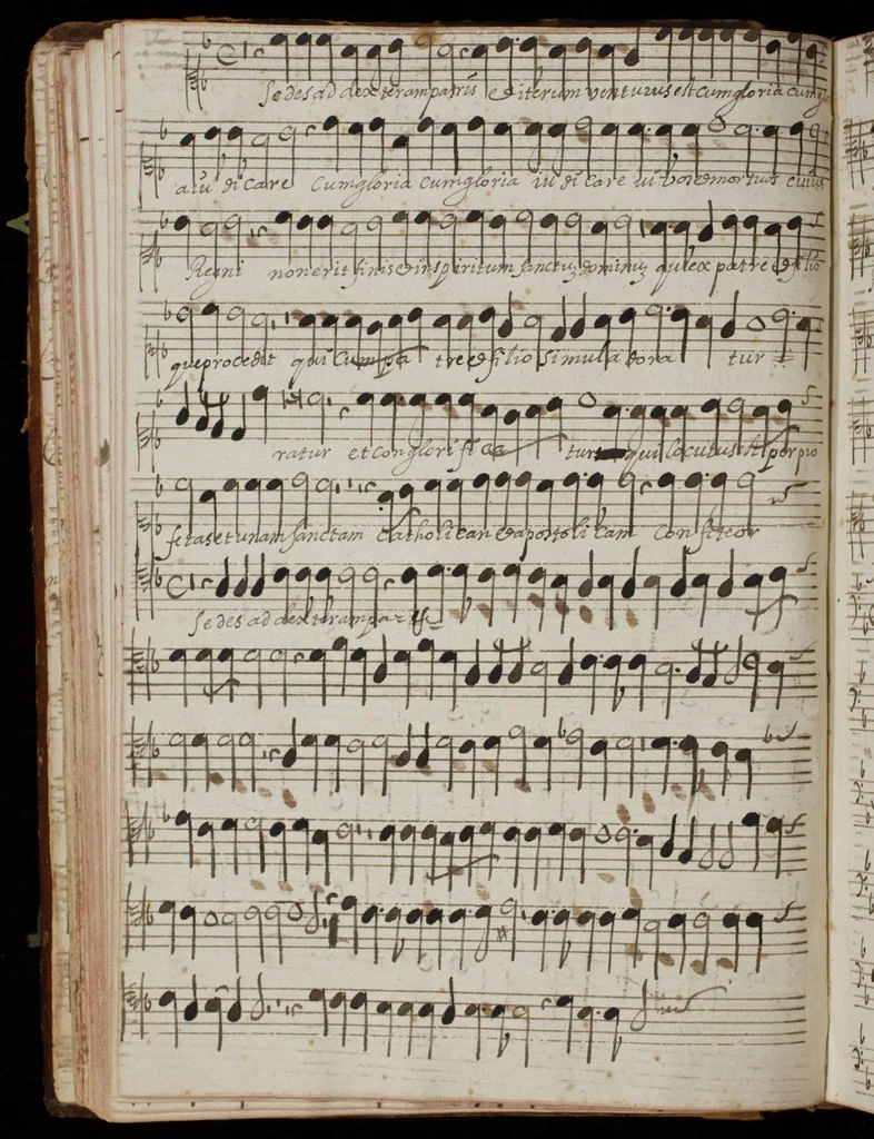 An illustration from [Mexican choir books] [v. 6], 1600, leaf 83