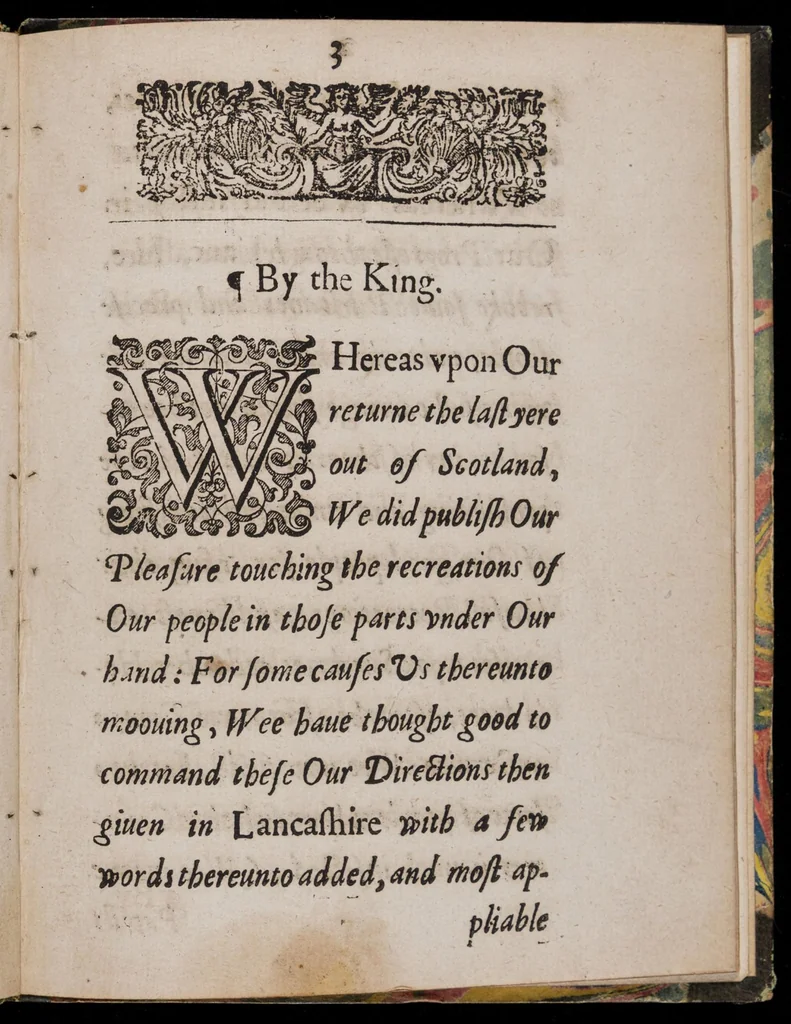 An illustration from The Kings Maiesties declaration to his subjects, concerning lawfull sports to bee vsed, 1633, leaf 8