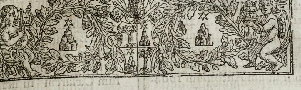 An illustration from Index librorum prohibitorum, 1664, leaf 108