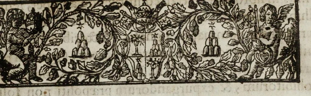 An illustration from Index librorum prohibitorum, 1664, leaf 8