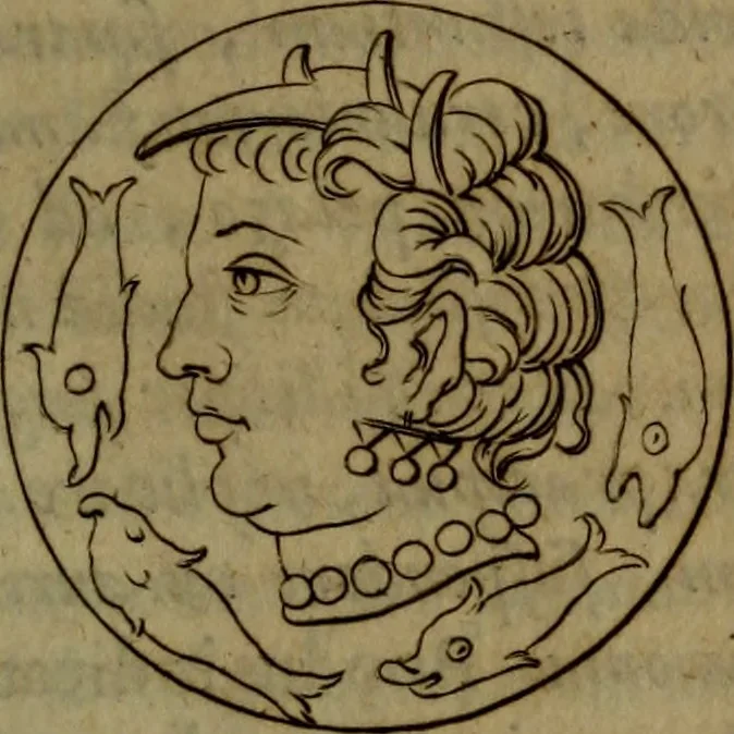 An illustration from Caspari Bartholini Thom. F. De inauribus veterum syntagma : accedit Mantissa ex Thomae Bartholini Miscellaneis medicis de Annulis narium, 1676, leaf 60