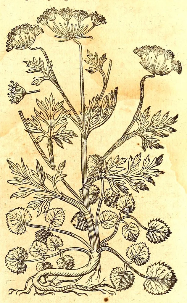 An illustration from Caspari Bauhini viri clariss. Pinax Theatri botanici, sive, Index in Theophrasti, Dioscoridis, Plinij et botanicorum qui à seculo scripserunt opera : plantarum circiter sex millium ab ipsis exhibitarum nomina cum earundem synonymijs & differentijs methodice secundum genera & species proponens : opus XL annorum summopere expetitum ad autoris autographum recensitum, 1671, leaf 649