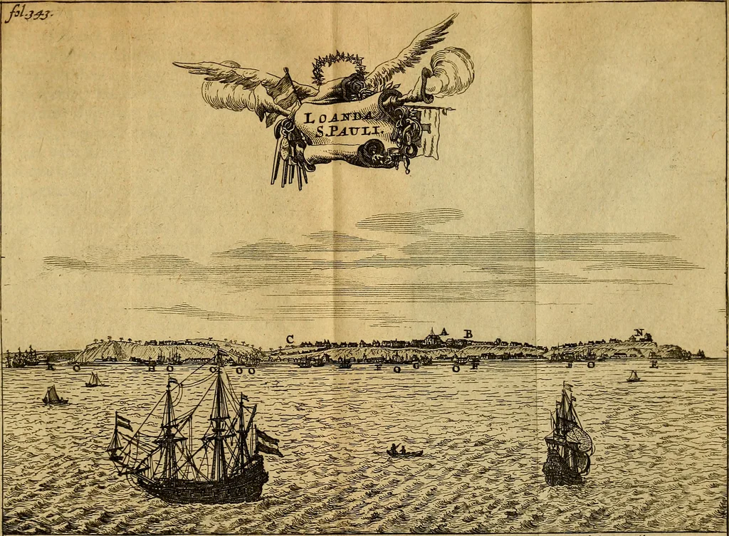 An illustration from Casparis Barlaei Rerum per octennium in Brasilia et alibi gestarum : sub praefectura illustrissimi comitis I. Mauritii Nassaviae &c. comitis, historia, 1660, leaf 372