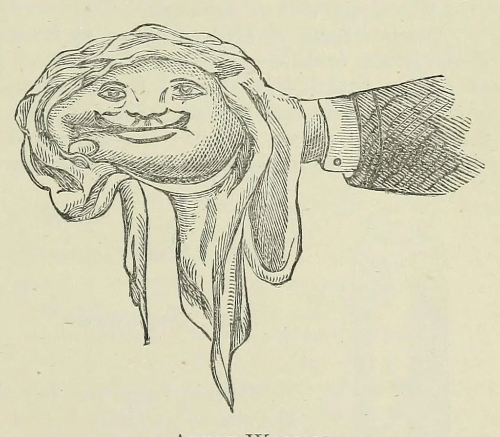 An illustration from Cassell's book of in-door amusements, card games, and fireside fun ; with numerous illustrations, 1886, leaf 61