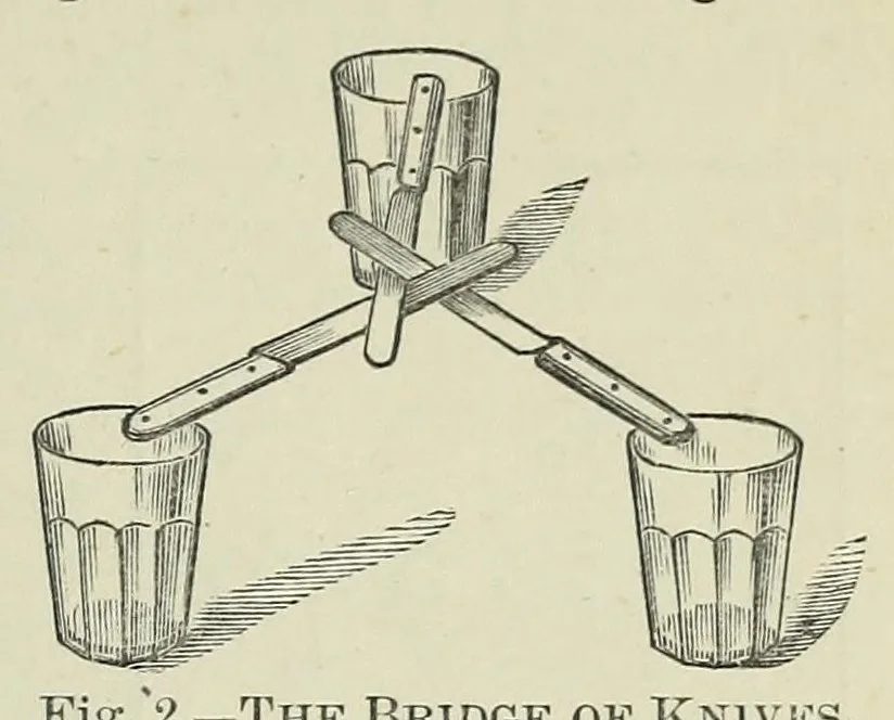An illustration from Cassell's book of in-door amusements, card games, and fireside fun ; with numerous illustrations, 1886, leaf 99